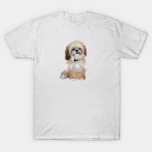 A Cream and Brown Shih Tzu - Just the Dog T-Shirt